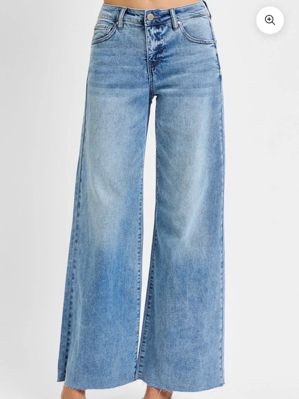 RISEN Los Angeles | The Sold Out High Rise Light Blue Wide-Leg Jeans